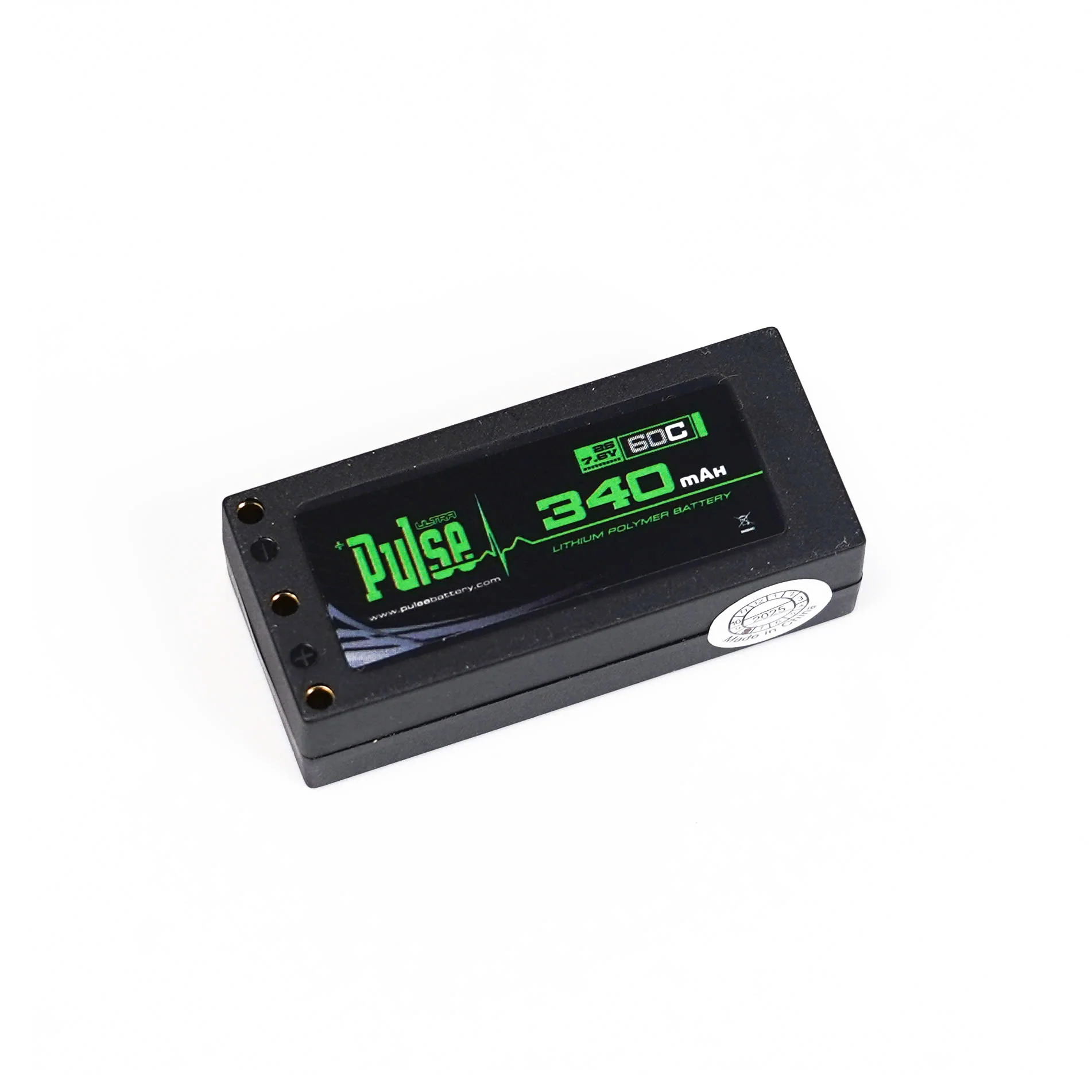 PULSE 340mah 2S 7.6V 60C LiHV Hardcase Battery - Image 2
