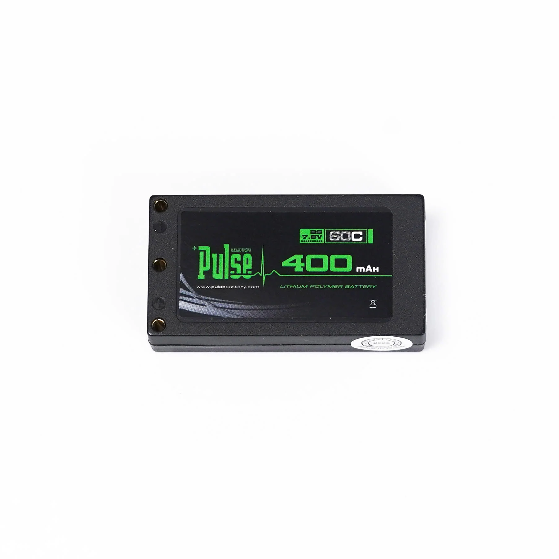 PULSE 400mah 2S 7.6V 60C LiHV Hardcase Battery with XT-60 Plug - Image 2
