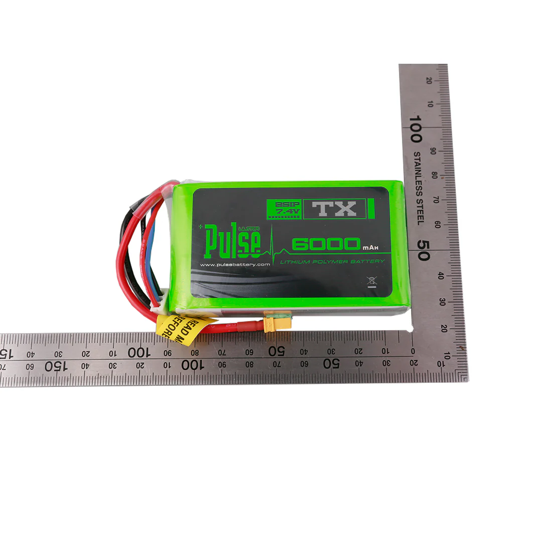 Pulse 6000mAh Transmitter 2S 7.4V LiPo Battery For Radio Master Boxer and MT12 - Image 6