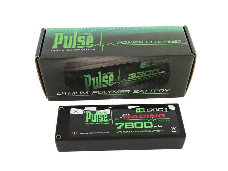 PULSE 7200mah 50C Hardcase 7.4V 2S LiPo Battery - 4mm bullet to EC5 Connector - Image 3