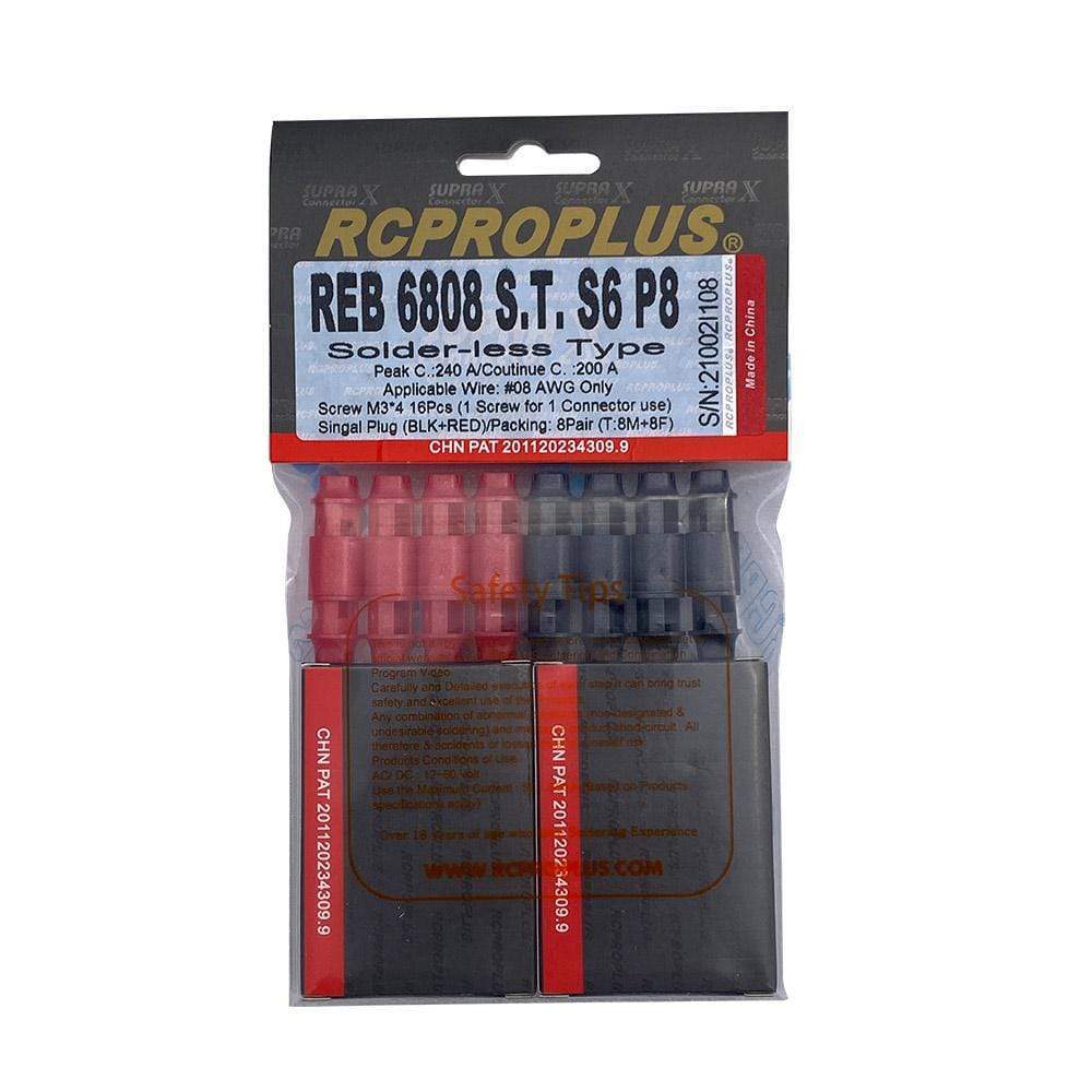 RCPROPLUS S6 Solder-less Connector 6mm (8M-8F) (8AWG)