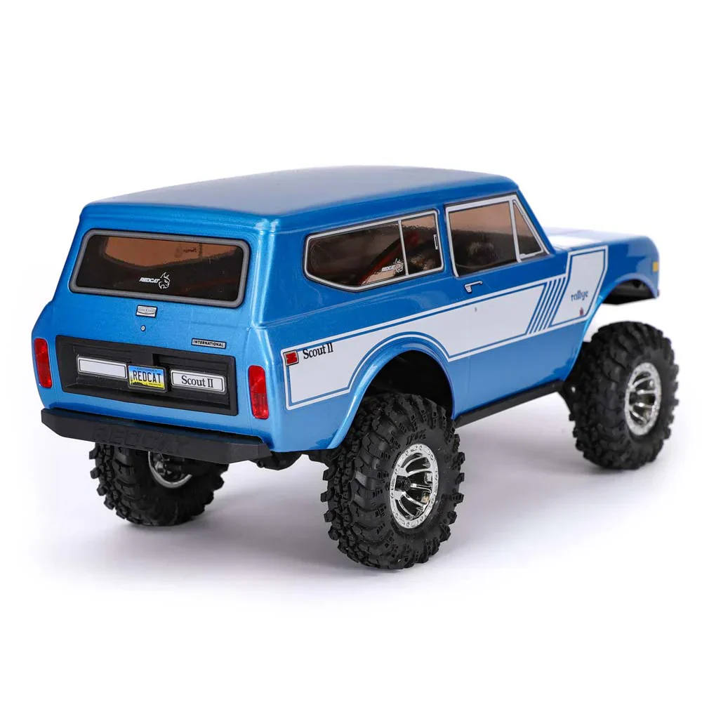 Redcat Ascent-18 International Scout II - 1/18 Scale Brushed Electric Rock Crawler - Blue - Image 8