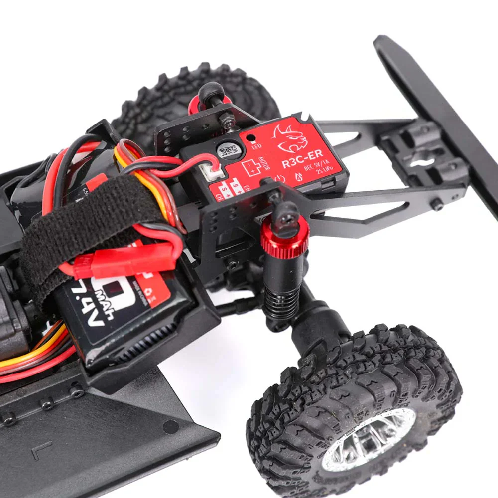 Redcat Ascent-18 International Scout II - 1/18 Scale Brushed Electric Rock Crawler - Orange - Image 18