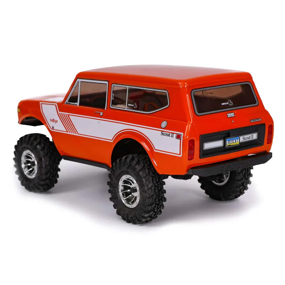 Redcat Ascent-18 International Scout II - 1/18 Scale Brushed Electric Rock Crawler - Orange - Image 5