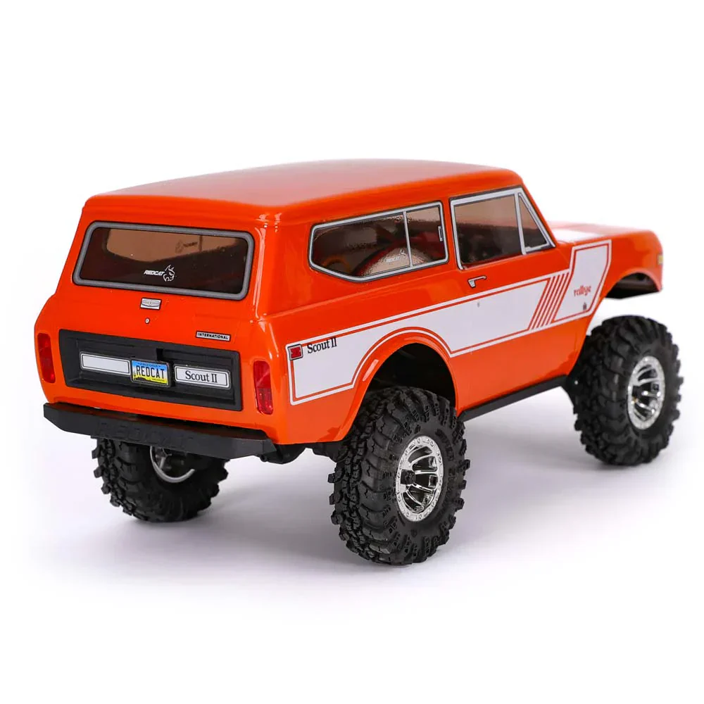 Redcat Ascent-18 International Scout II - 1/18 Scale Brushed Electric Rock Crawler - Orange - Image 6