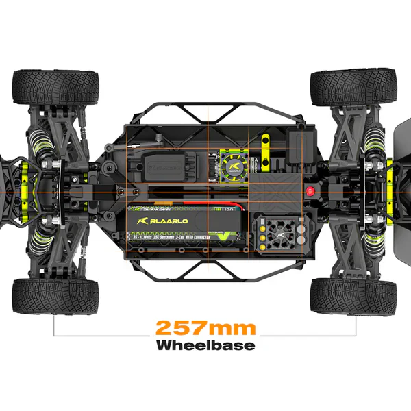 Rlaarlo 1/10 Carbon Fiber Brushless RTR 4WD RC Rally Car - Image 10