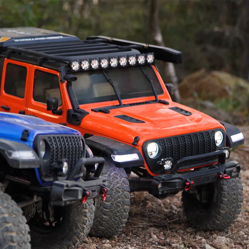 Rlaarlo 1/7 Scale 4WD Brushed RC Crawler JK07Pro - Orange - Image 4