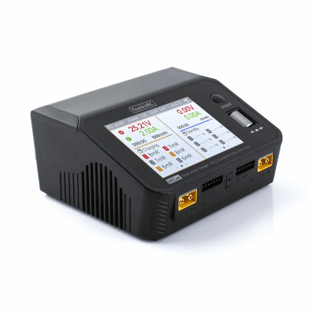 ToolkitRC M6DAC AC/DC Dual Channel Smart Charger