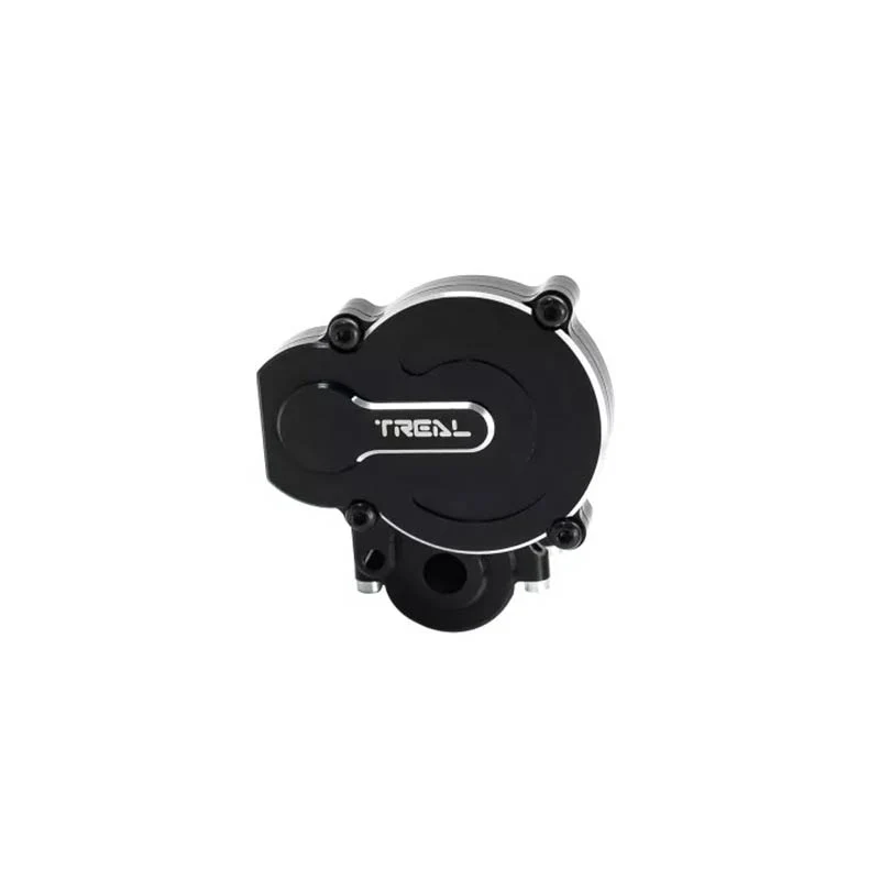 Treal Alu 7075 Transmission Gear Box Assembly Set For FMS FCX24 Power Wagon (Black)