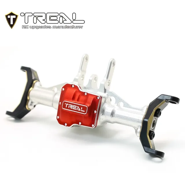 TREAL Aluminum 7075 Front Axle Housing w Brass C hubs Upgrades for 1/18 TRX-4M Defender Bronco - Image 4