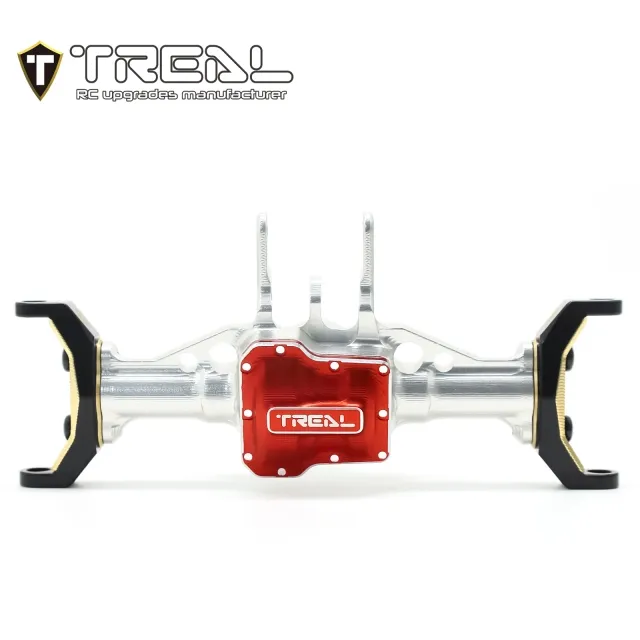 TREAL Aluminum 7075 Front Axle Housing w Brass C hubs Upgrades for 1/18 TRX-4M Defender Bronco - Image 6