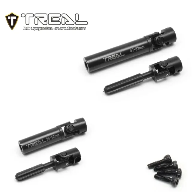 TREAL AX24 Driveshaft Set Harden Steel Metal Center Drive Shafts (2P) for 1:24 Axial AX24 XC-1 - Image 3