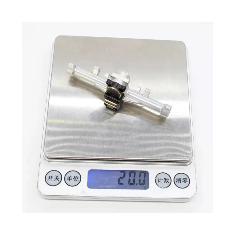 Treal Rear Axle Housing Alu 7075 w/ Heavy Brass Diff Cover For Axial SCX24 Deadbolt C10 Jeep Betty (Silver) - Image 3