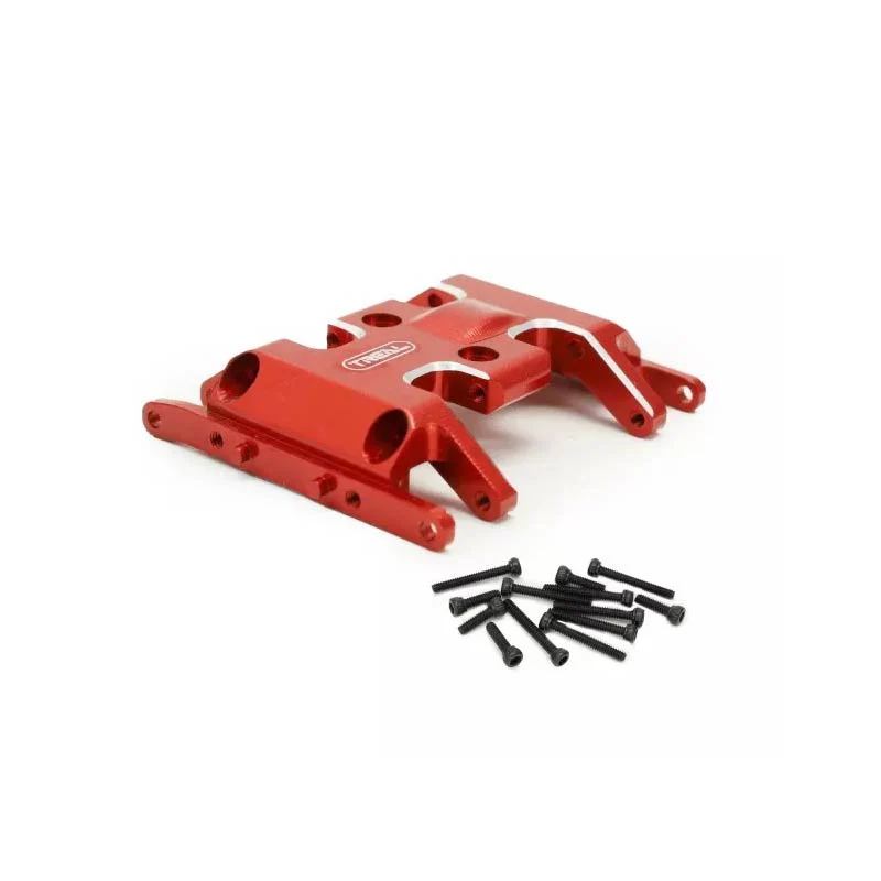 Treal Axial SCX24 Aluminum 7075 Skid Plate (Red) - Image 2