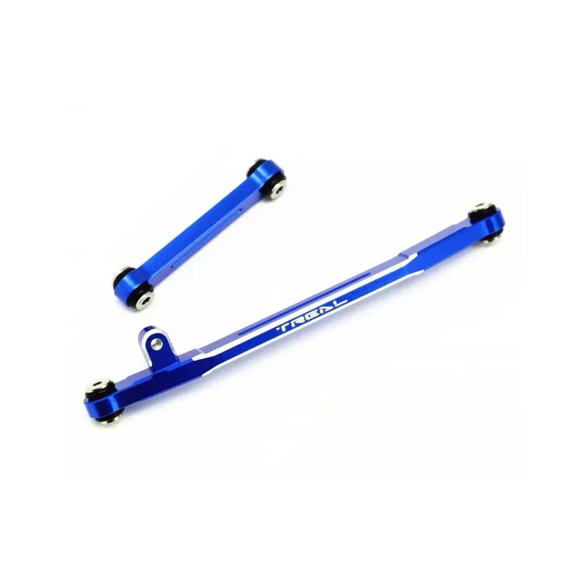 Treal Axial SCX24 Aluminum 7075 Steering Links Set For 1/24 Scale-V2 (Blue)