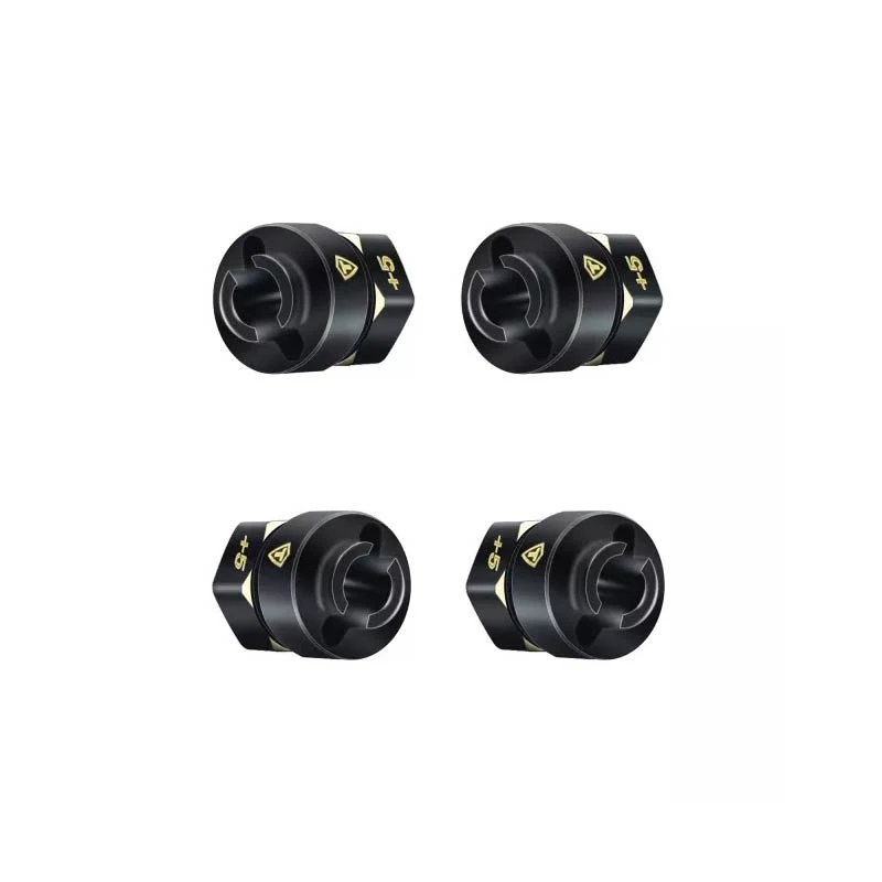 Treal Brass Extended Hex Hubs Wheel Spacers For SCX24 Upgrades +5mm - Image 2