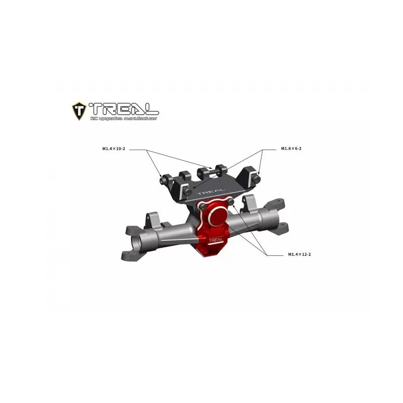 Treal Brass Servo Mount Compatible EMAX Servo For Axial SCX24 Deadbolt C10 Gladiator Bronco - Image 3