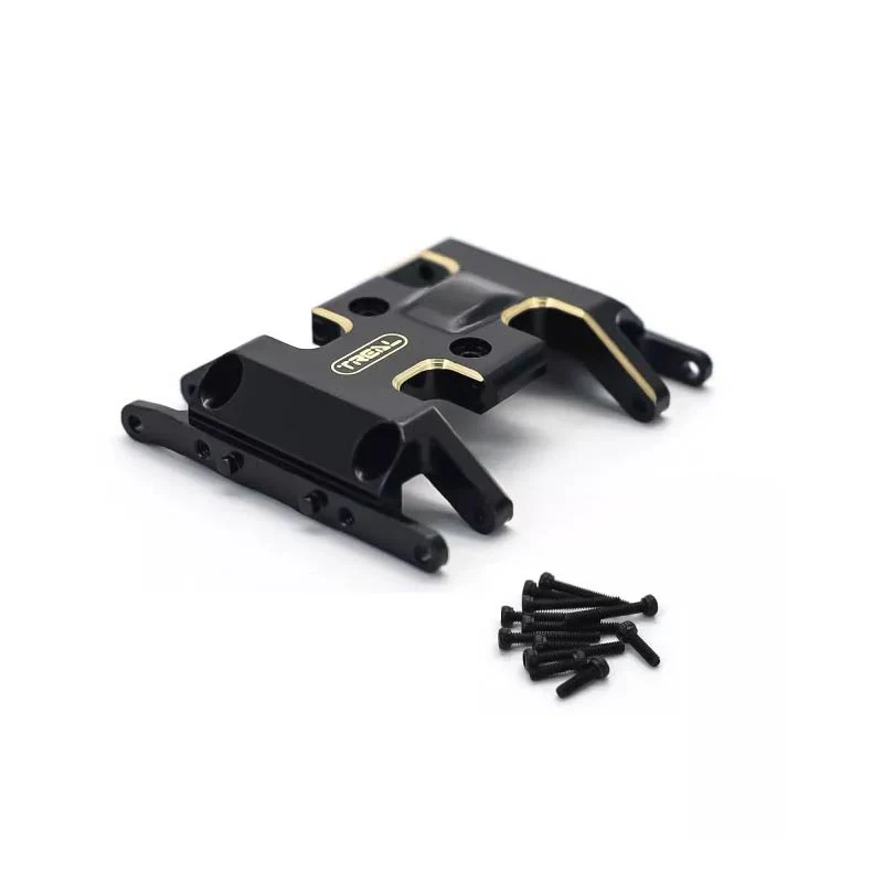 Treal Brass Skid Plate Center Gear Box Mount For Axial SCX24 Deadbolt C10 Gladiator Bronco