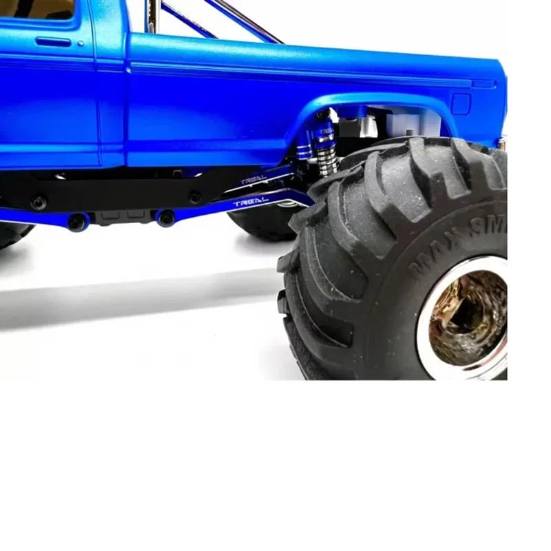 Treal High Clearance Links - Alu 7075 Chassis Lower Linkages For 1/24 FMS FCX24 (Blue) - Image 3