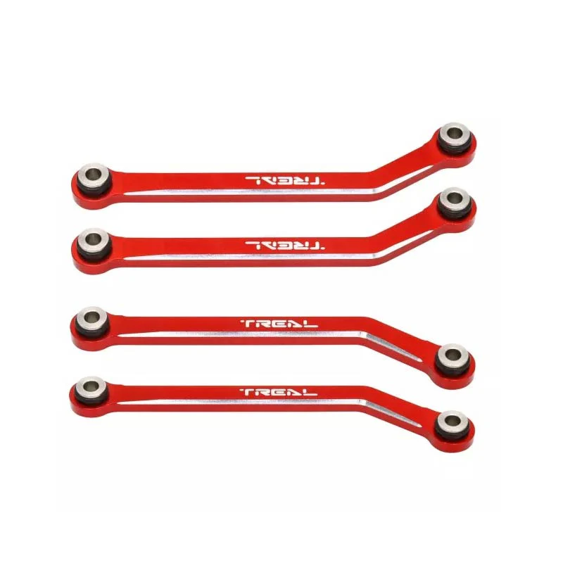 Treal High Clearance Links - Alu 7075 Chassis Lower Linkages For 1/24 FMS FCX24 (Red)