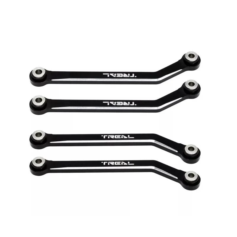 Treal High Clearance Links - Alu 7075 Chassis Lower Linkages For 1/24 FMS FCX24 (Black)