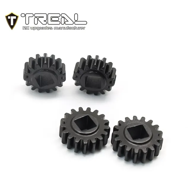 TREAL SCX24 Overdrive Portal Gears 15T/17T Harden Steel Gears Compatible with TREAL SCX24/TRX4M Portal Axles - Image 2