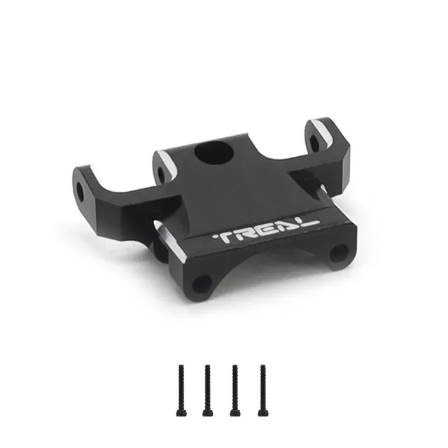 TREAL SCX24 Rear Upper Links Mount Alu#7075 for Axial SCX24 Deadbolt C10 Gladiator Bronco - BLACK