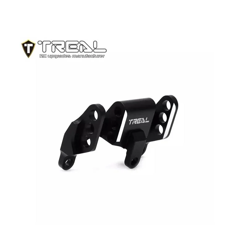 Treal UTB18 Capra Rear Axle Upper Links Riser Bracket Relocation Adjust Mount CNC Machined Alu 7075 Upgrades (Black)