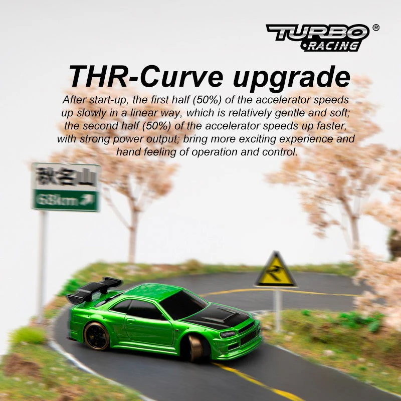 Turbo Racing C64 1:76 Drift Car - GREEN - Image 3