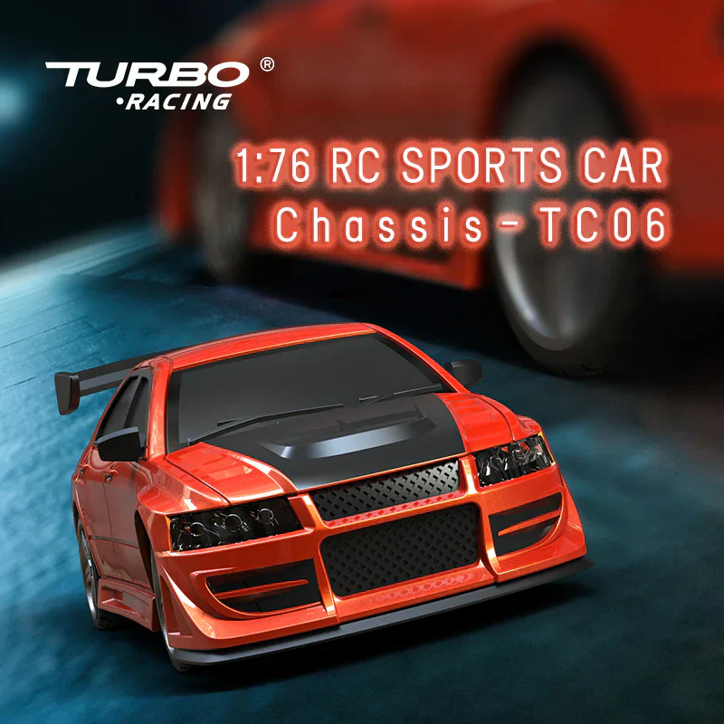 Turbo Racing C76 1/76 RC Sports Car Mini Racing - Red - Image 3