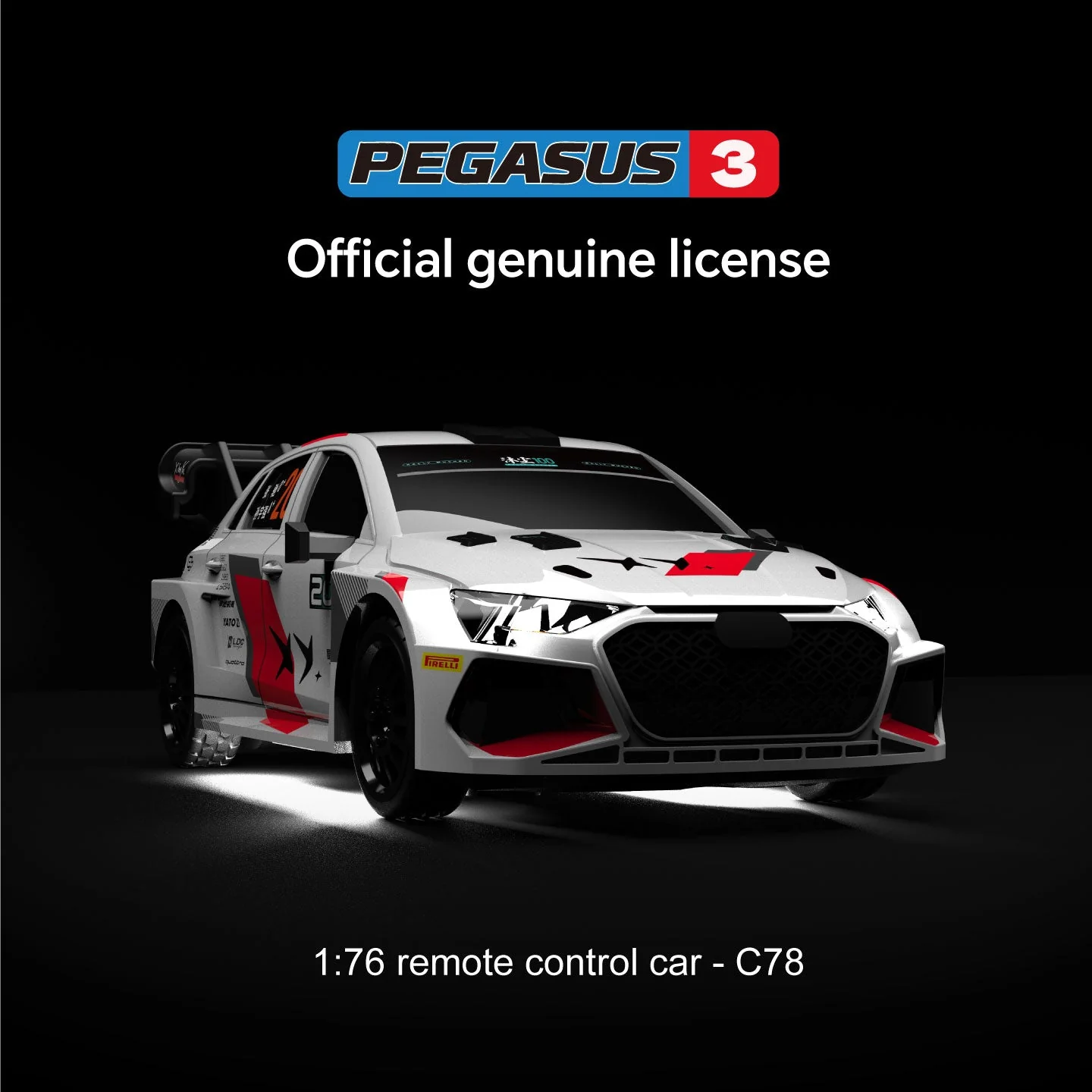 Turbo Racing X Pegasus 3 Official Licensed Co-Branded Edition C78 1:76 Scale On-road RC Sports Car RTR - Image 19