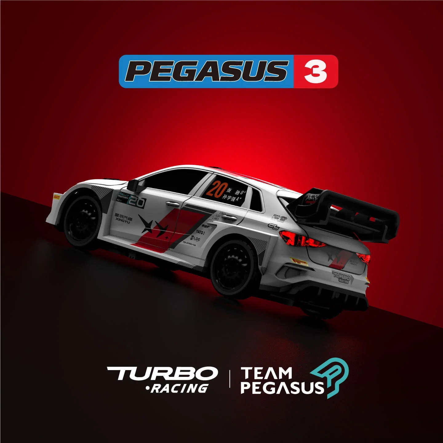 Turbo Racing X Pegasus 3 Official Licensed Co-Branded Edition C78 1:76 Scale On-road RC Sports Car RTR - Image 20