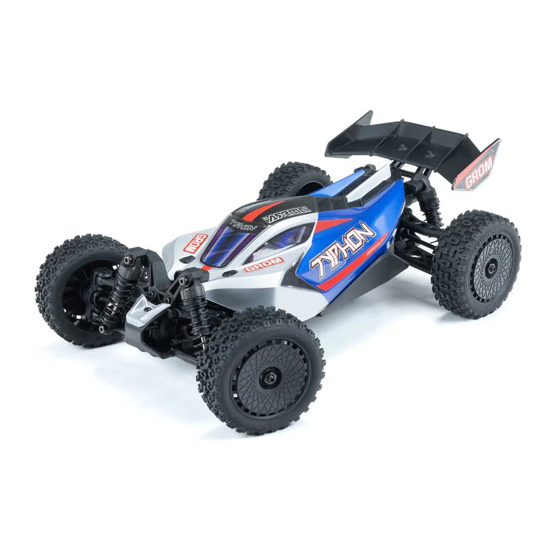 ARRMA TYPHON GROM ARRMA MEGA 380 Brushed 4X4 Small Scale Buggy RTR with Battery & Charger - Blue/Silver - Image 11