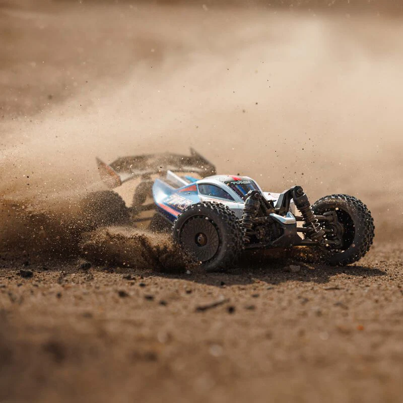 ARRMA TYPHON GROM ARRMA MEGA 380 Brushed 4X4 Small Scale Buggy RTR with Battery & Charger - Blue/Silver - Image 20