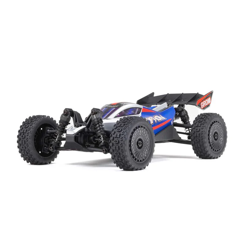ARRMA TYPHON GROM ARRMA MEGA 380 Brushed 4X4 Small Scale Buggy RTR with Battery & Charger - Blue/Silver - Image 3