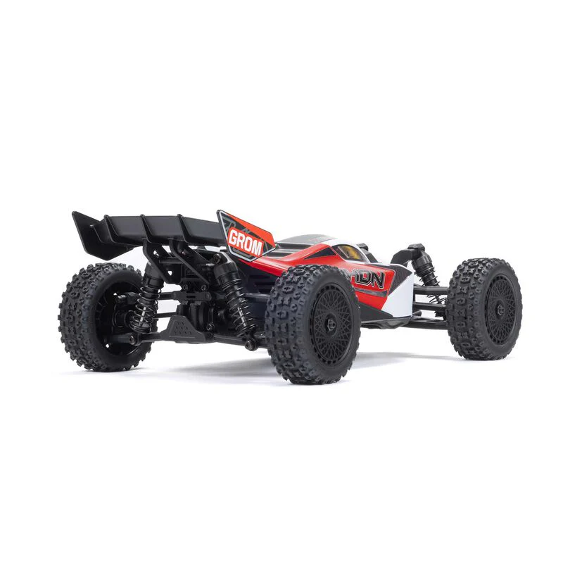ARRMA 1/18 TYPHON GROM MEGA 380 Brushed 4X4 Small Scale Buggy RTR with Battery & Charger - Red/White - Image 7